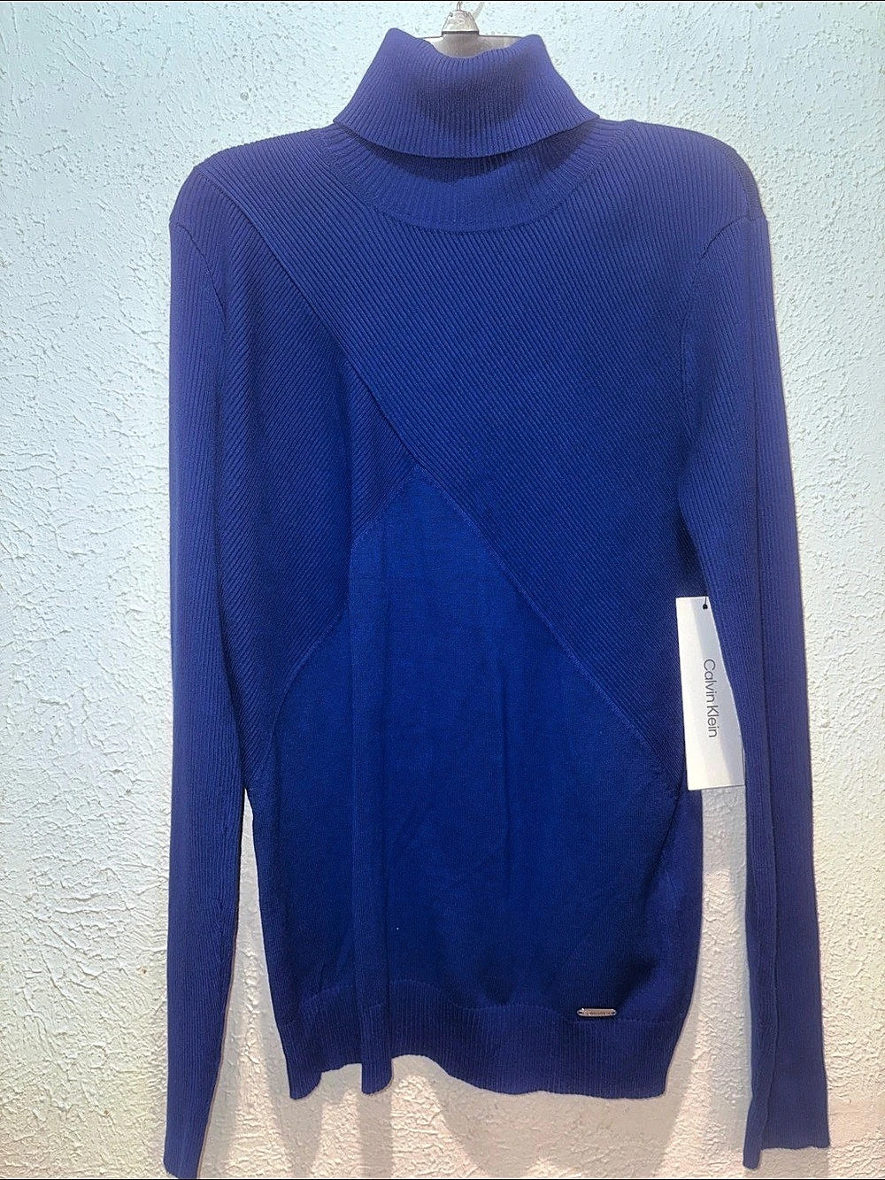 Calvin Klein Modern Essentials Turtleneck Sweater Blue Small